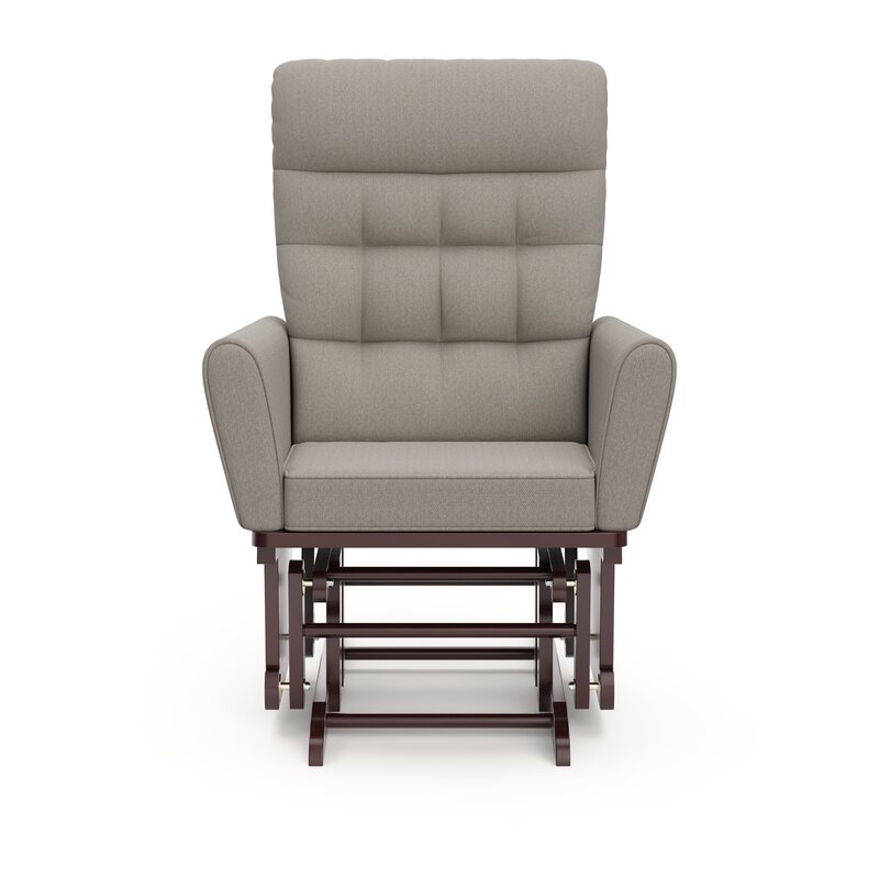 Gray glider rocker with ottoman deals